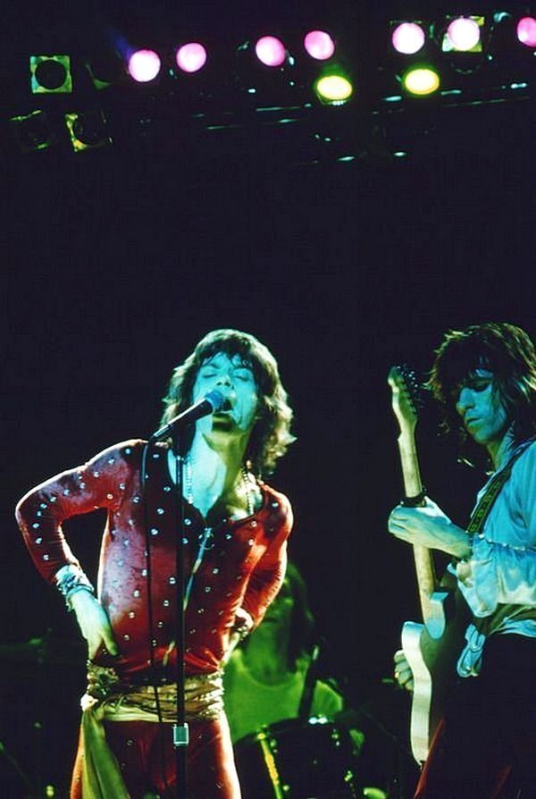 The Rolling Stones на сцене.