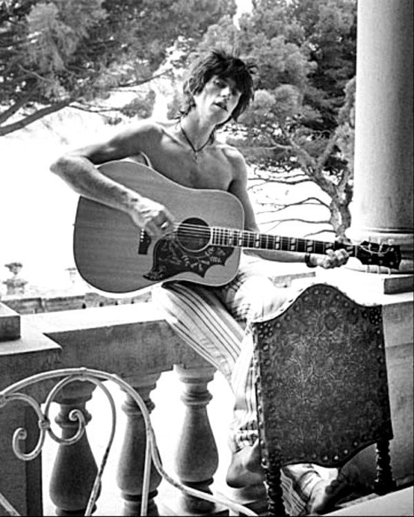 Кит Ричардс в Villa Nellcôte, июль 1971 года