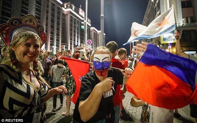 Как Москва гуляла всю ночь после победы над Испанией