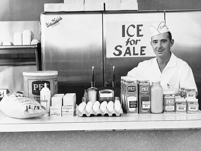 Отдел молочных продуктов, Шарлотт, Северная Каролина, 1963 год