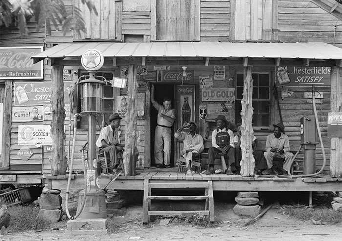 Сельский магазин, Гордонтон, Северная Каролина, 1939 год