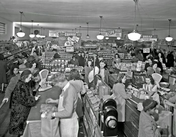 Продуктовый магазин Kroger, Лексингтон, Кентукки, 1947 год