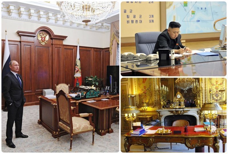 Как выглядят рабочие кабинеты президентов разных стран