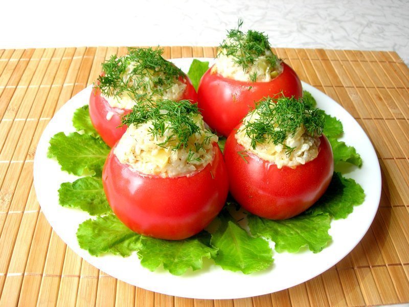 Фаршированные помидоры, мой домашний рецепт
