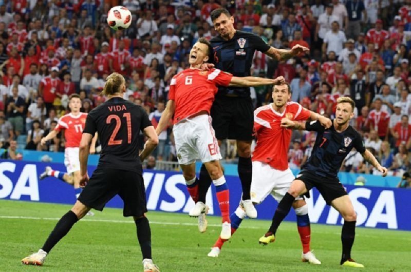 После победы сборная Хорватии устроила провокацию