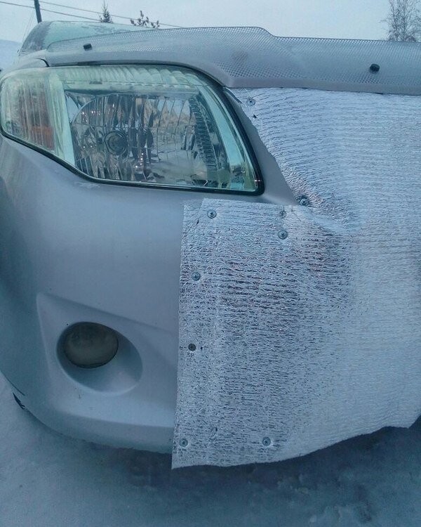 Утеплили автомобиль в Якутии