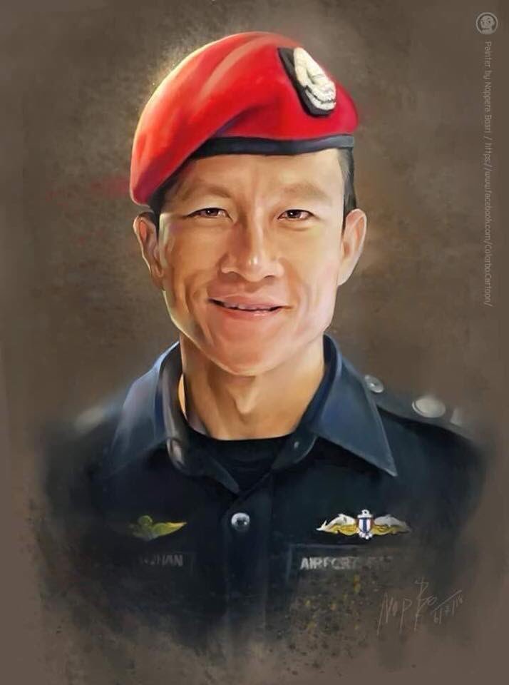 Погибший во время оказания помощи детям Саман Кунан - бывший «морской котик»  ВМС Таиланда