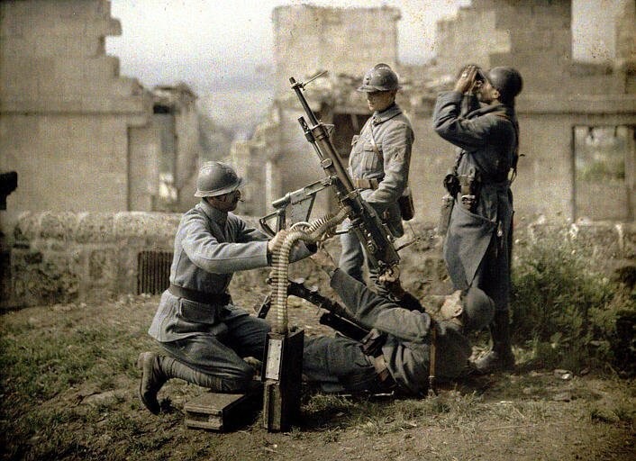 Артиллеристы. Фото: Фернан Кювий. Франция, 1917