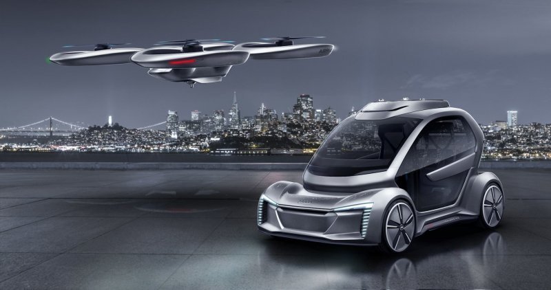 Летающий автомобиль Pop.Up Next: Audi в небе, Airbus на земле