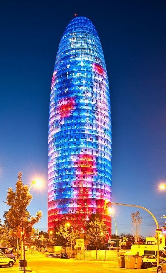 Torre Agbar, Барселона, Испания
