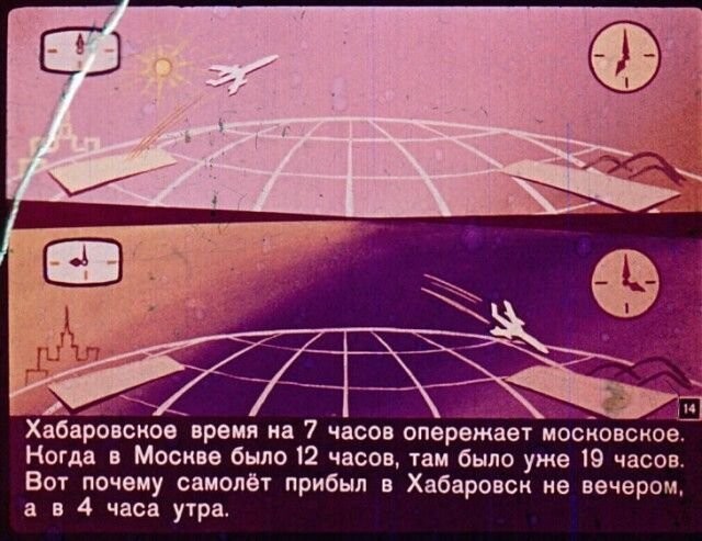 Познавательный диафильм времен СССР