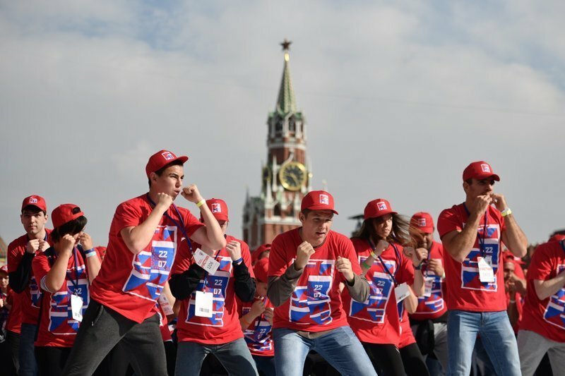 День российского бокса праздновали сегодня на Красной площади