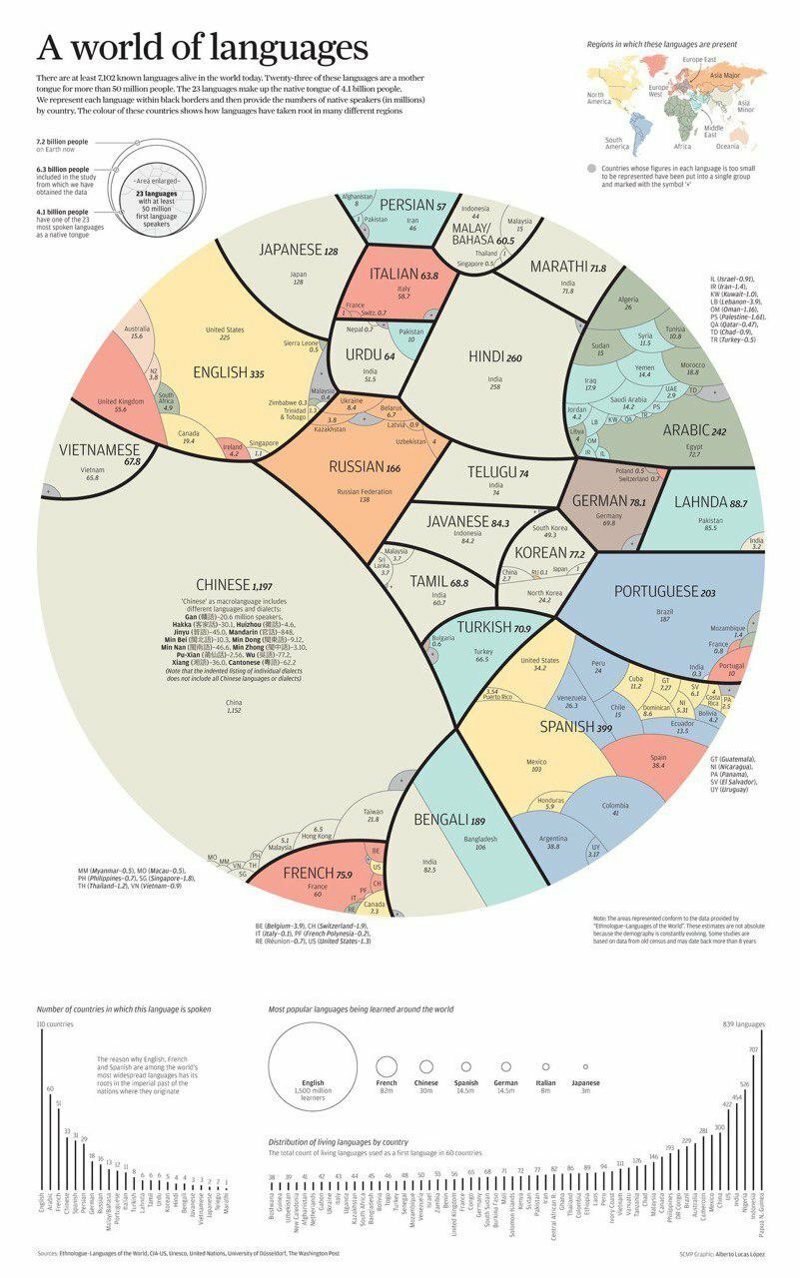 Моя твоя не понимать: самые популярные языки мира