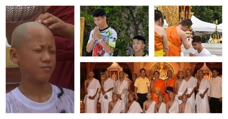 Тайские дети, спасенные из пещеры, стали послушниками монастыря