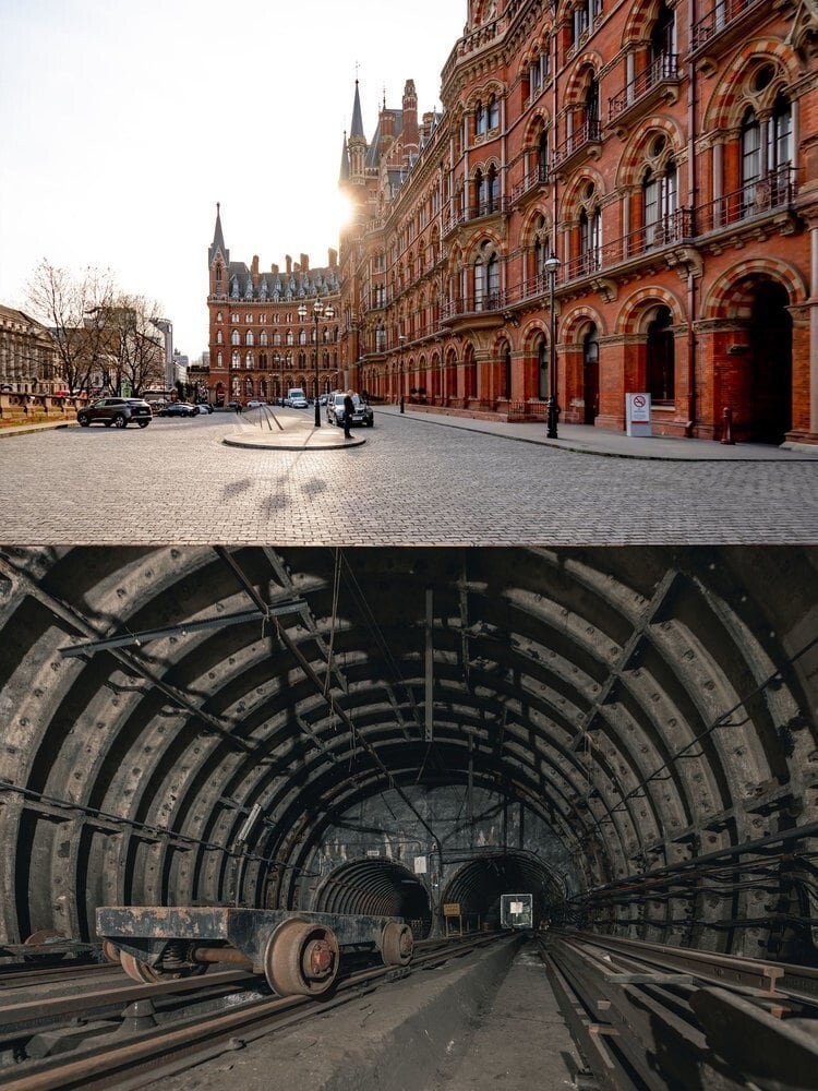 Англия: Отель St. Pancras Renaissance находится над заброшенной железнодорожной частью Лондонского почтового музея