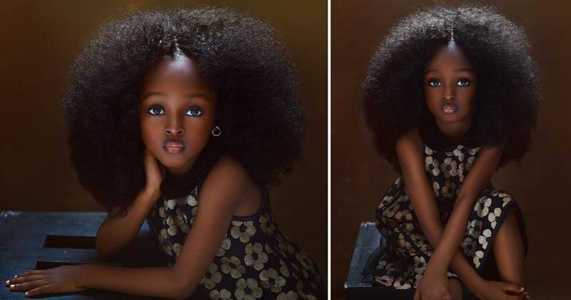 Джейр — 5-летняя «самая красивая девочка в ​​мире» из Нигерии