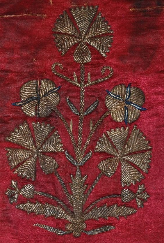 Вышивка по шелку, Турция, 19 век