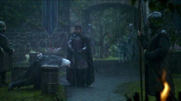В сериале "Игра престолов" замок выступил как Риверран - родовой замок семьи Талли. Замок был съемочной площадкой сериала в течение трех сезонов. Здесь, например, снимали сцену казни Рикарда Карстарка Роббом Старком.