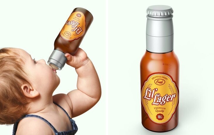 Детская бутылочка для тех родителей, которые хотят шокировать окружающих 