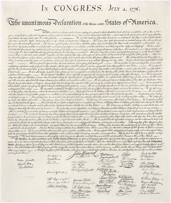 32. Декларация независимости США