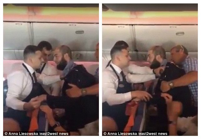 Видео: дебошир с рейса Москва - Тель-Авив предлагает "забить стрелку в Солнцево"
