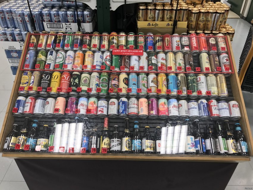 В филиале e-mart Supermarkt в Сеуле
