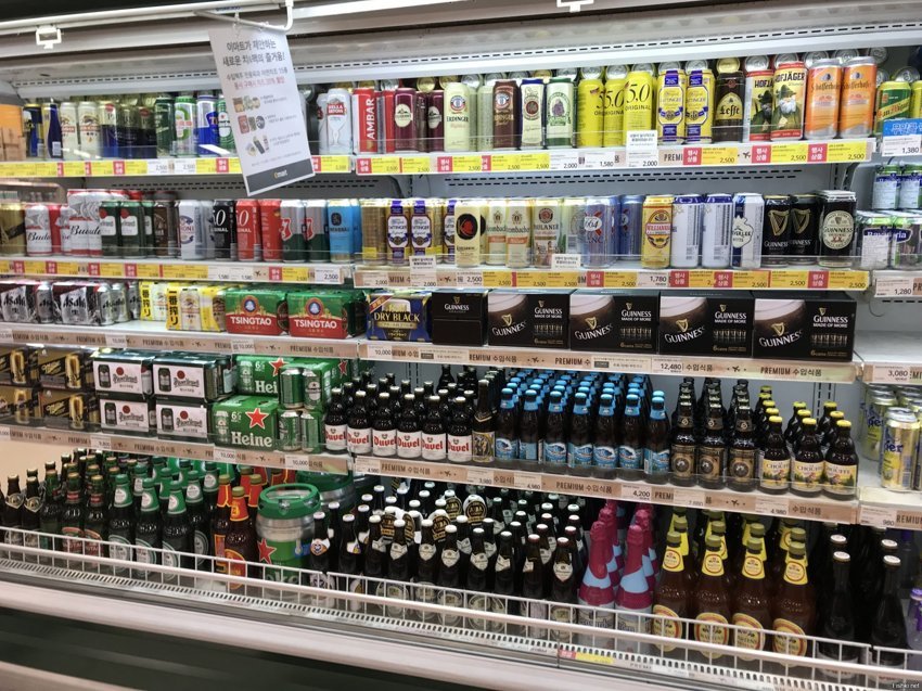В филиале e-mart Supermarkt в Сеуле