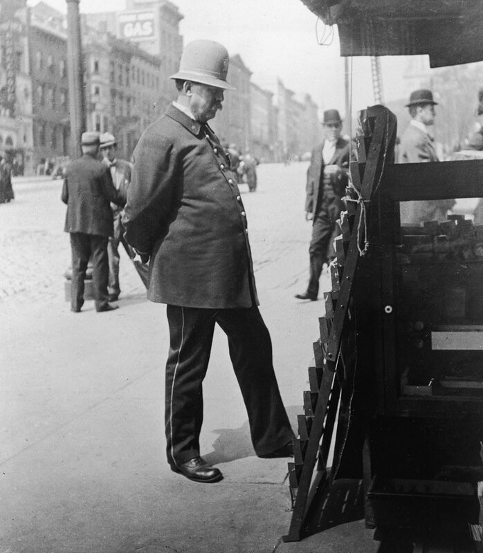 Полицейский на улице, Сан-Франциско. 1900 год.
