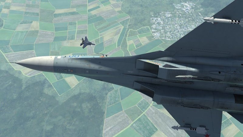 Воздушный «бой» F-15 и Су-27