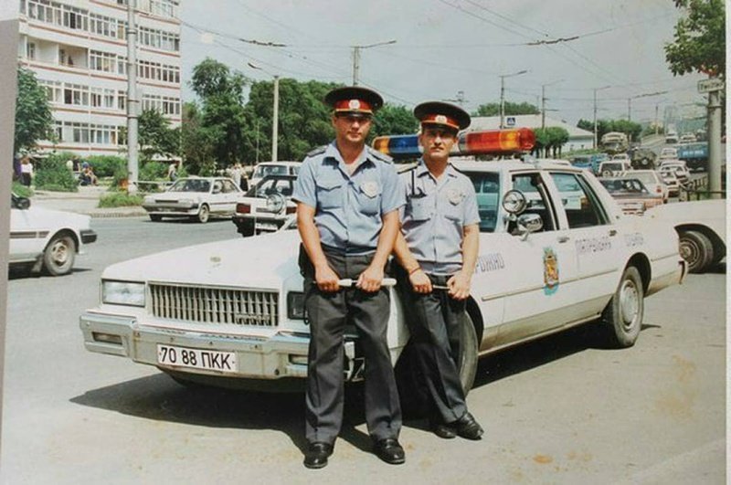 Служебный милицейский Chevrolet Caprice. Владивосток, 1990 год