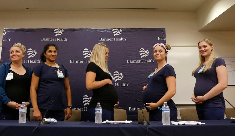 В США забеременели сразу 16 медсестер из одного отделения