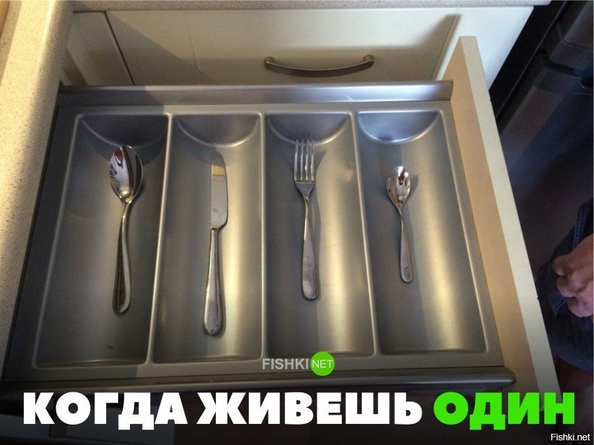 Когда живёшь один