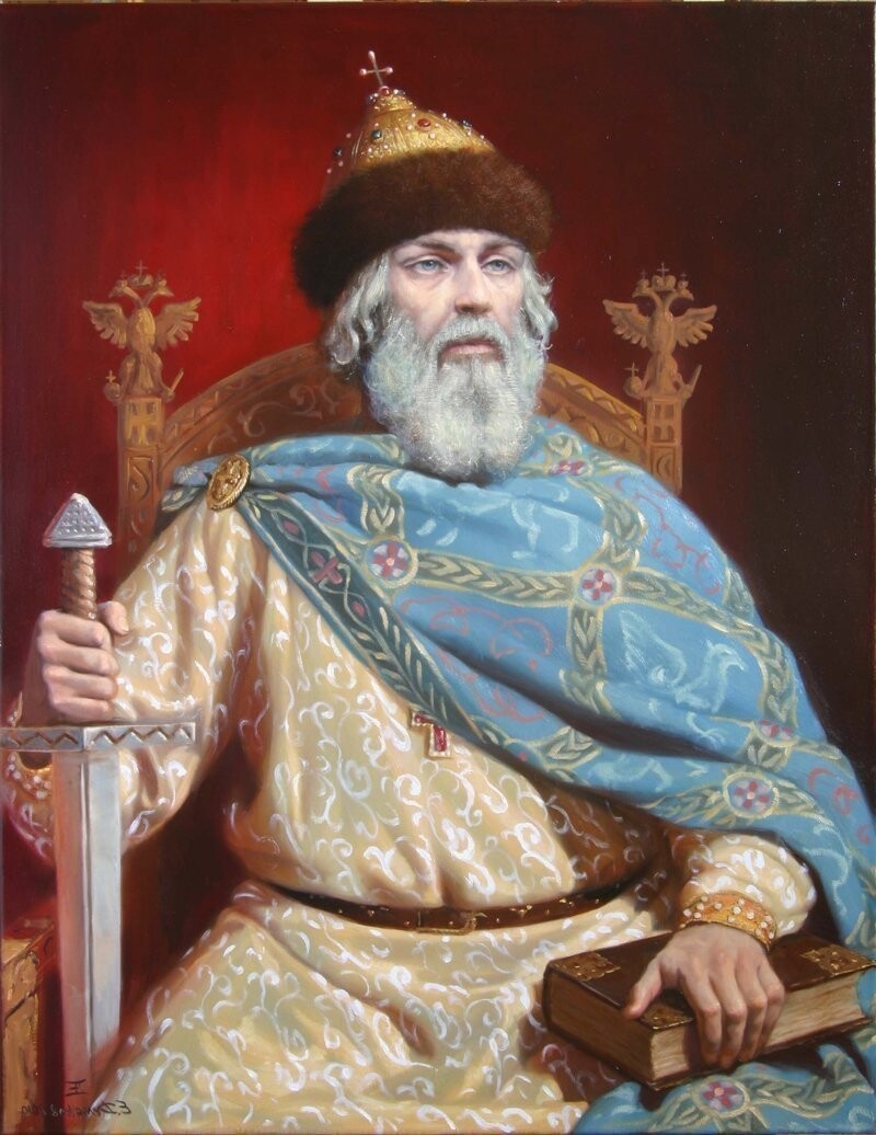 Великий князь Владимир Мономах (род Рюриковичи) берёт третьей женой степную женщину - дочь хана.