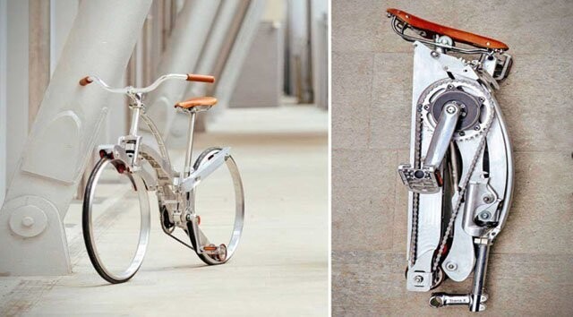 Суперкомпактный велосипед, который одним нажатием складывается до размеров зонтика