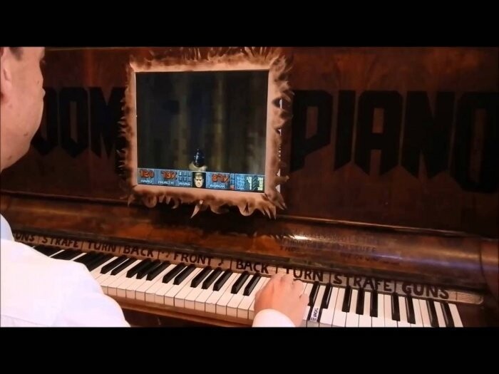 Фортепиано-геймпад для Doom