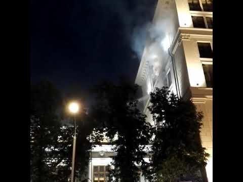 В Москве горит здание Центробанка РФ 