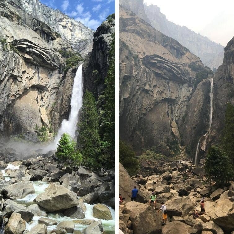 Йосемитский водопад: ожидание против реальности