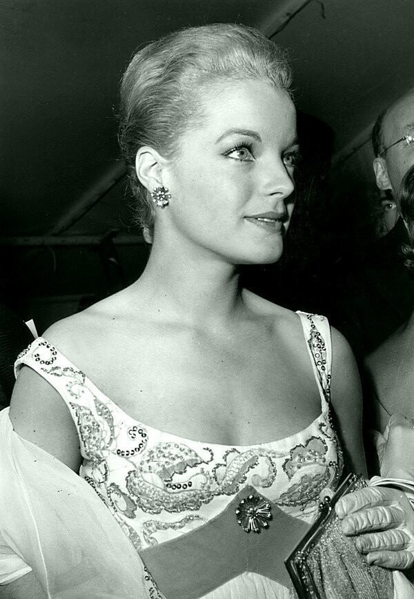 Австрийская актриса Роми Шнайдер, Каннский кинофестиваль, 1959 год.