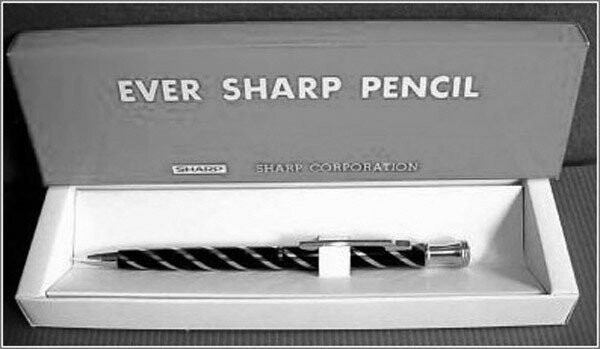 6. Компания SHARP первоначально выпускала механические карандаши, которые не нужно затачивать.