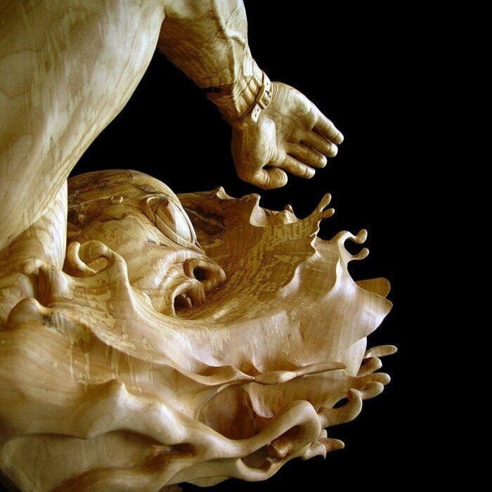 Создание скульптуры из дерева