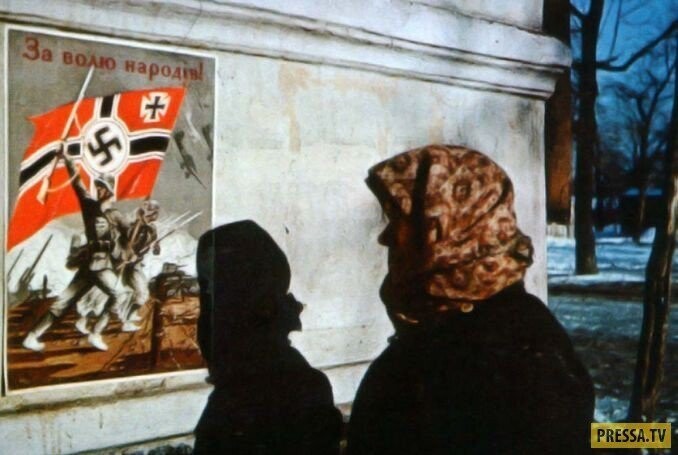 Цветные фотографии оккупированного немецко-фашистскими захватчиками Харькова