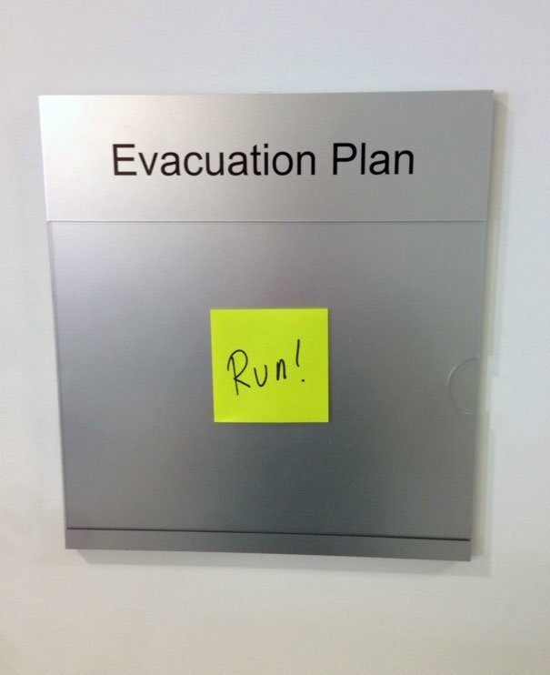 15. План эвакуации: бегите!
