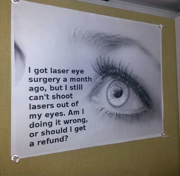 10. Постер в офтальмологической клинике