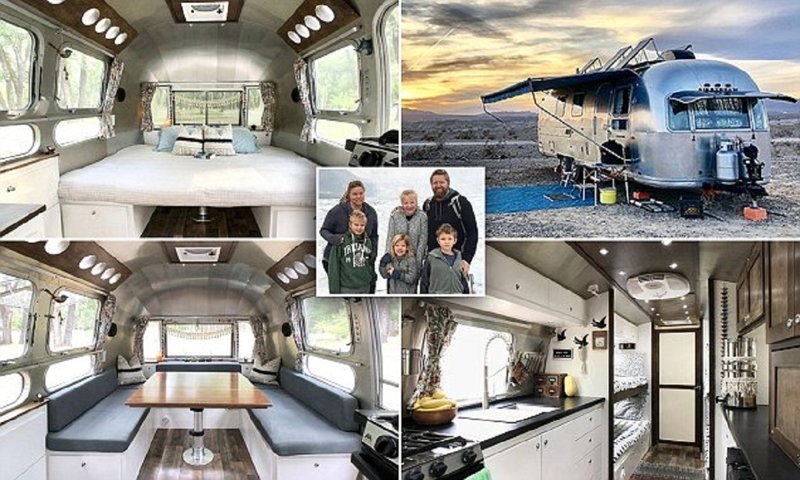 Семья с четырьмя детьми поменяла шикарный дом на фургон для путешествий