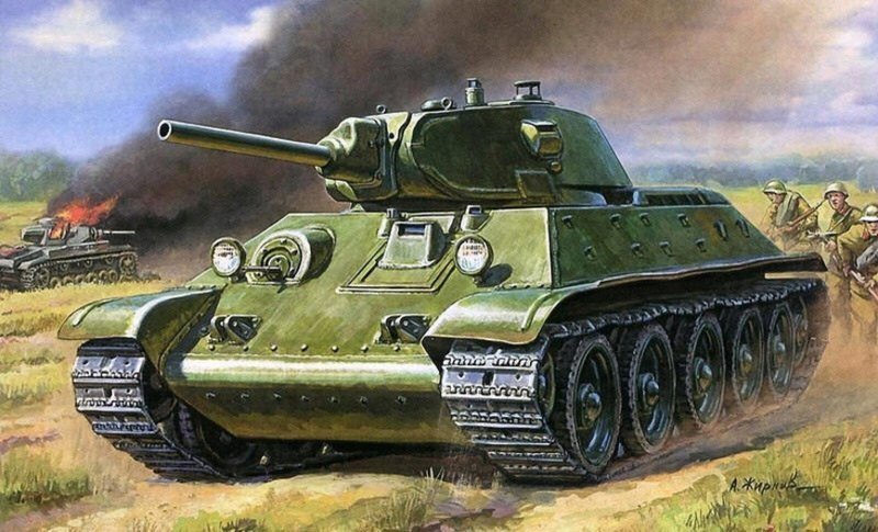 Легендарная "тридцатьчетвёрка", Советский танк Т-34 - самый знаменитый танк Второй мировой войны