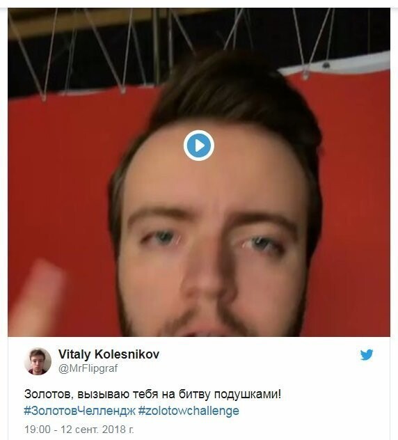 Бой подушками и в крестики-нолики. Золотова начали массово вызывать на дуэль