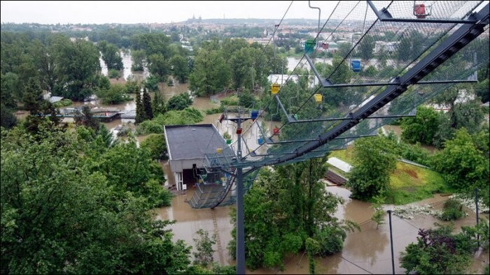 Наводнение в пражском зоопарке