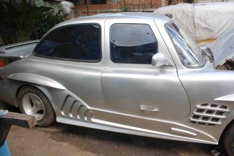 Самодельный Mercedes-Benz Gullwing из старого седана