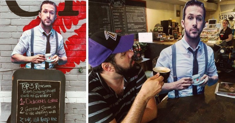 Владелице небольшого кафетерия в Торонто удалось заманить Райана Гослинга на чашечку кофе