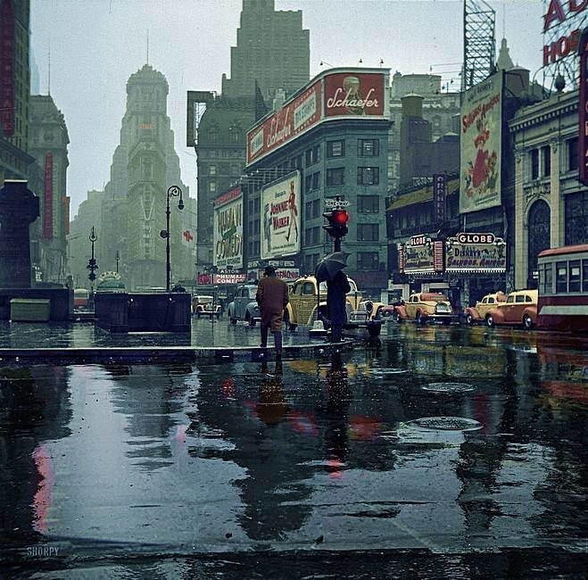 Таймс-сквер, Нью-Йорк, 1943 год